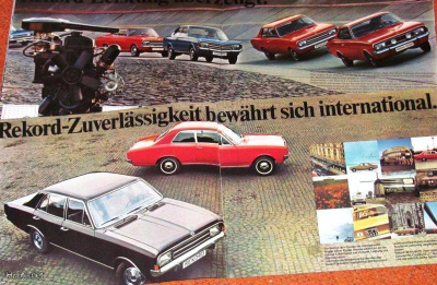 1971 Opel Rekord Sprint jne  esite - KUIN UUSI  - 20 sivua