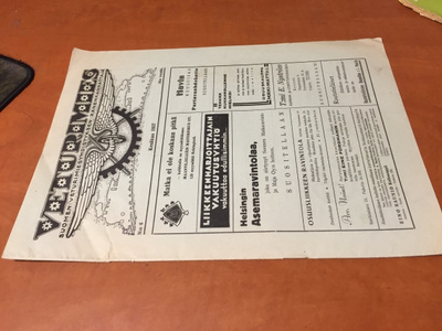 VETURIMIES LEHTI 6/1937
