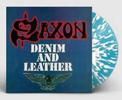 Saxon : Denim And Leather - LP, LTD, splatter, uusi
