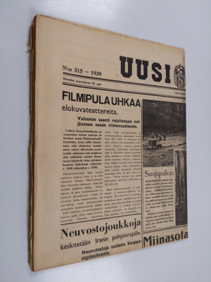 Uusi Suomi N:o 315/1939 (21.11.1939)