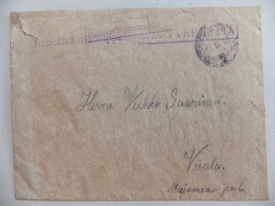 Kuori Kenttäposti Konekiväärikomppania 2 Talvisota 1940