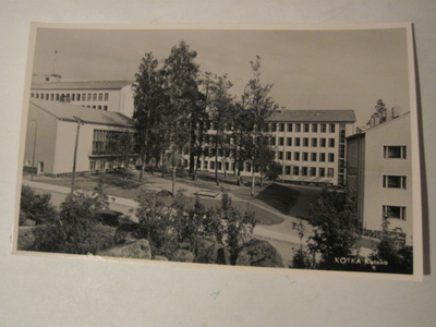 VANHA Postikortti Kotka 1950-l Alkup.Mallikappale