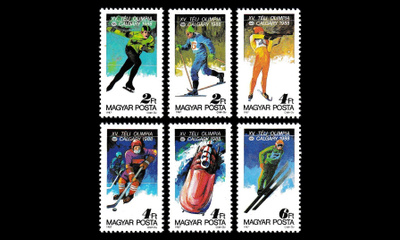Unkari 3929-34 ** Talviolympialaiset Calgary (1987)