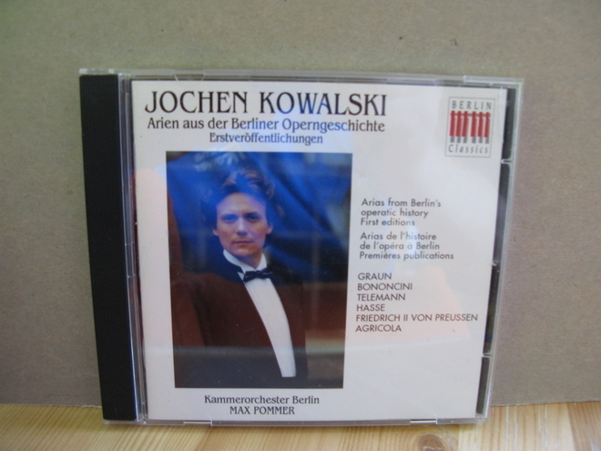 Jochen Kowalski:Arien aus der berliner Operngeschichte cd