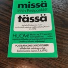 Luettelo Postipankeista aakkosjärjestyksessä  1. 5 .1972 - pikkukuva 1