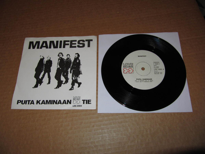Manifest 7" Puita Kaminaan / Tie, PS v.1975 EX/EX