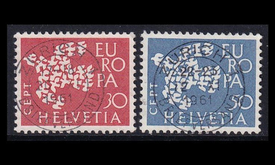 Sveitsi 736-7 o Europa (1961)