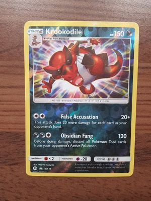 Pokemon Krookodile 85/149 Reverse holo