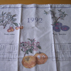 KALENTERIPYYHE 1992, HEDELMÄT - pikkukuva 2