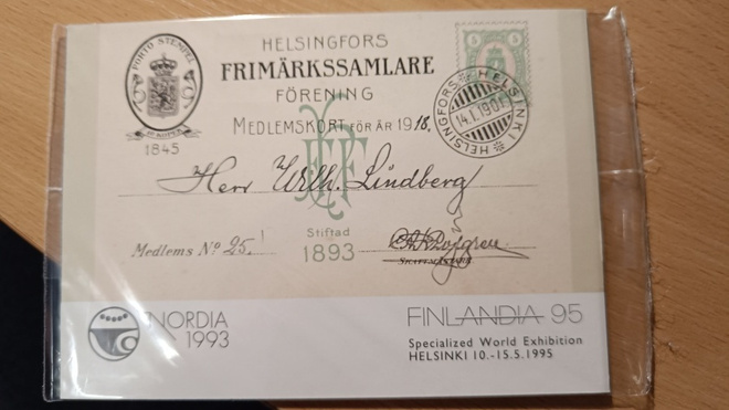 Nordia 93/Finlandia 95 avaamaton korttipussi