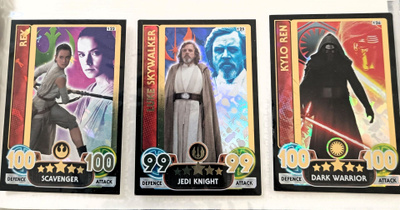STAR WARS holo kortteja 3 kpl