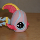 LITTLEST PET SHOP pinkki-kelta-sini ENKELIKALA, KALA #884 - pikkukuva 4