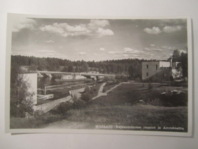VANHA Postikortti Kajaani 1950-l  Alkup.Mallikappale