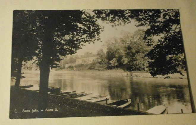 Turku, Aurajokea yläjuoksulla, valokuvapk, p. 1926