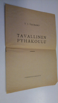 Toivo Vauramo : Tavallinen pyhäkoulu
