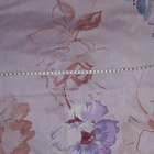 Pitkät verhot :violetilla pohjalla kukkia 136x138cm - pikkukuva 1