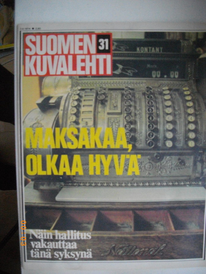 Suomen Kuvalehti Nro 31/1974 (16.3)