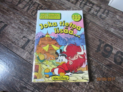 Aku Ankan taskukirja 144 - Joka tietoa lisää... (1.Painos)