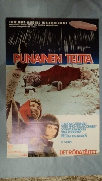 Punainen teltta Vanha Elokuvajuliste Sean Connery