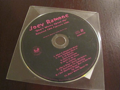 Joey Ramone Don’t worry about me cd UK PROMO 2002