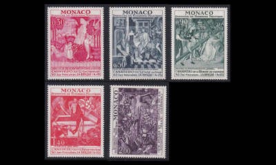 Monaco 1061-5 ** Muistomerkkien suojelu (1972)
