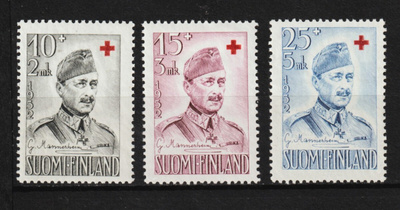 1952 Punaisen Ristin sarja leimaamattomana**