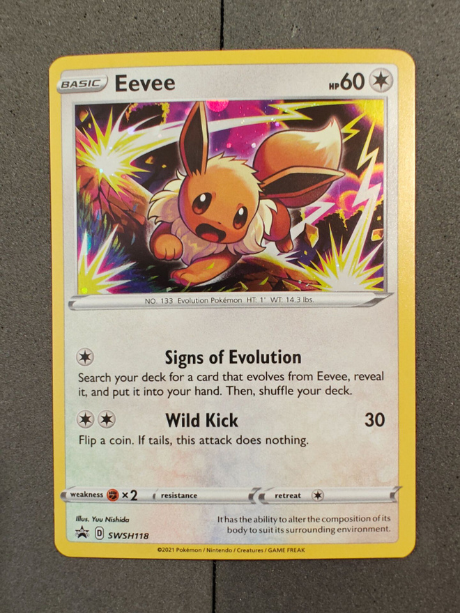 Eevee SWSH118 Cosmo Holo Black Star Promo