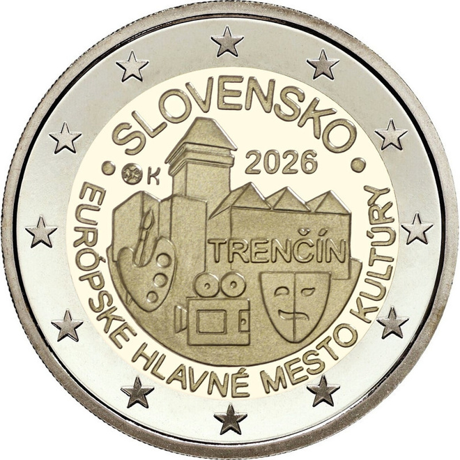 Slovakia 2026 2 € CC Trencin unc
