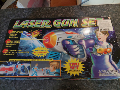 Laserase lasten peli vintage