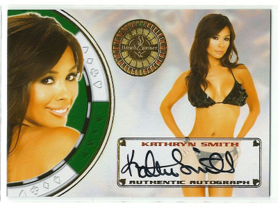 Bench Warmer 2013 Vegas Baby Autograph Kathryn Smith nimmari