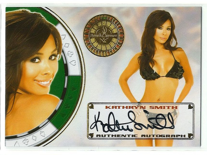 Bench Warmer 2013 Vegas Baby Autograph Kathryn Smith nimmari