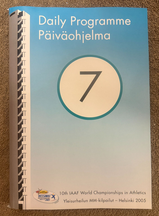 YLEISURHEILUN MM 2005 PÄIVÄOHJELMA 7 - 12.8.2005