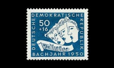 DDR 259 ** Johann Sebastian Bach 50+16 Pf (1950)