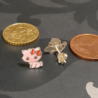 Hopea Hello kitty korvakorut 925 kissa korvakorut - pikkukuva 3