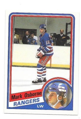 1984-85 OPC #148 Mark Osborne New York Rangers