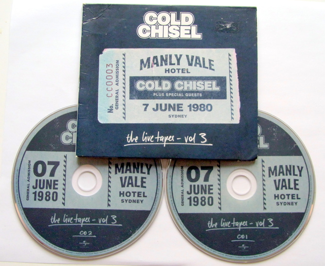 COLD CHISEL the Live Tapes Vol. 3 Manly Vale 76.1980 2xCD