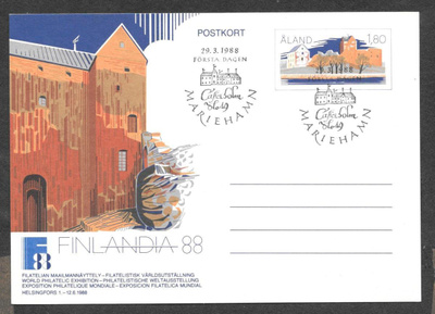Ahvenanmaa - Ehiö FDC 29.3.1988