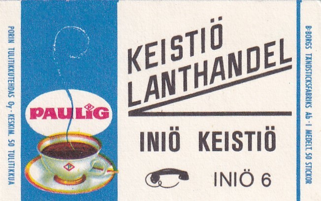 Iniö, Keistiö Lanthandel  , Paulig 1/15