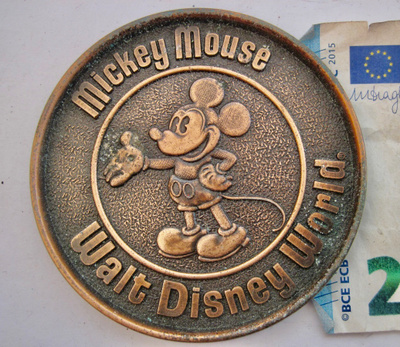 VANHA Lasinalunen Disney Mikki Hiiri made in Canada