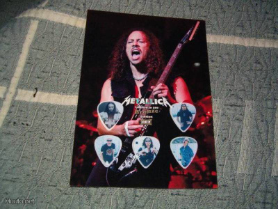 5 kpl METALLICA.. plektraa.(plektra taulu (ei.hv:ei pk)