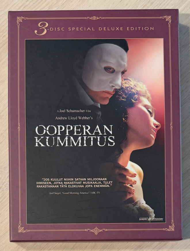 Oopperan kummitus (2004) Deluxe Edition (3DVD) 