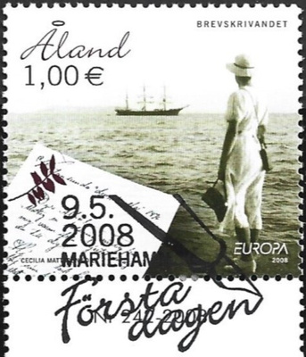 Ål 2008  Eurooppa-merkki välilöpari numero ** LaPe 292