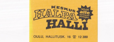 Oulu, Keskus Halpa Halli    b526