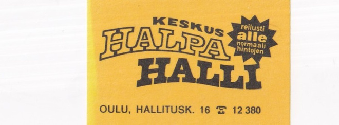Oulu, Keskus Halpa Halli    b526