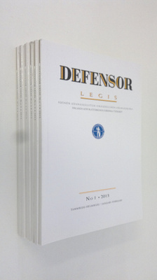 Defensor legis vuosikerta 2013 (n:o 1-6) : Suomen asianaj...