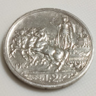 Italia 2 Lire 1916, Vittorio Emanuele III, Hopeakolikko - pikkukuva 3