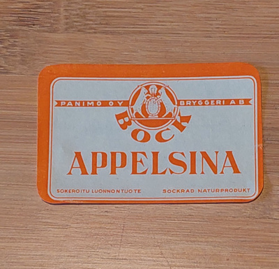 BOCK  Appelsina etiketti