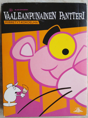 Vaaleanpunainen pantteri piirretty kokoelma , suomi text