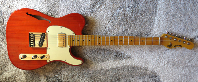 G&L ASAT Classic Semi Hollow (Tribute Series)+kovalaukku