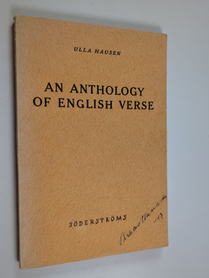 An anthology of English verse